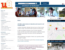 Tablet Screenshot of en.u-bourgogne.fr
