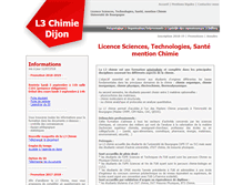 Tablet Screenshot of licence3-chimie.u-bourgogne.fr