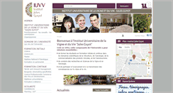 Desktop Screenshot of iuvv.u-bourgogne.fr