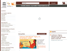Tablet Screenshot of chaireunesco-vinetculture.u-bourgogne.fr