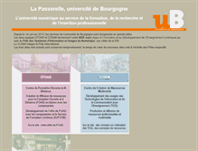 Tablet Screenshot of passerelle.u-bourgogne.fr