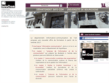 Tablet Screenshot of info-com.u-bourgogne.fr