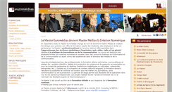 Desktop Screenshot of euromedias.u-bourgogne.fr