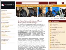 Tablet Screenshot of euromedias.u-bourgogne.fr