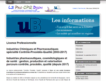 Tablet Screenshot of licprobpl.u-bourgogne.fr