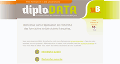 Desktop Screenshot of diplodata.u-bourgogne.fr